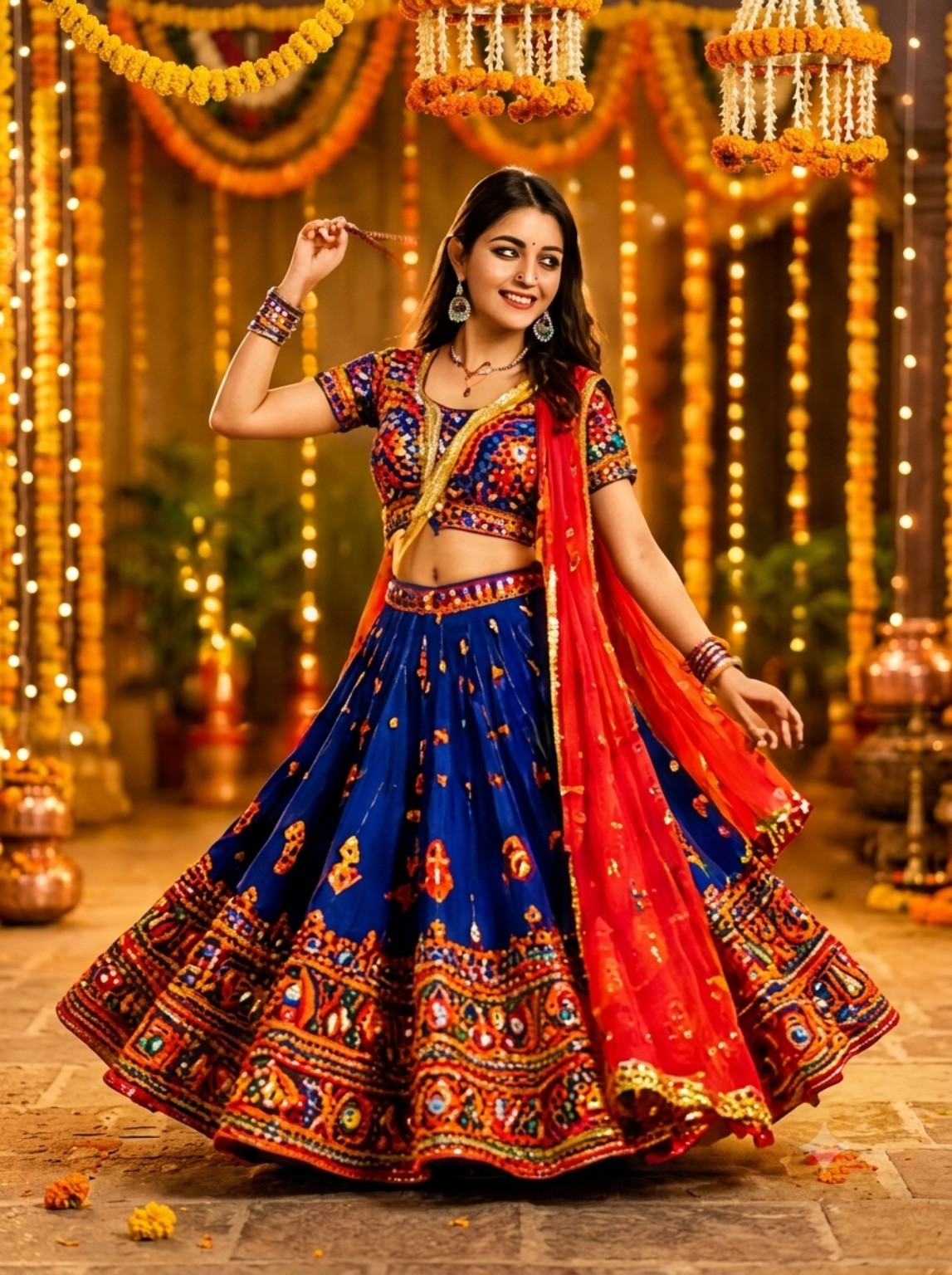 Navratri chaniya choli and festive outfit